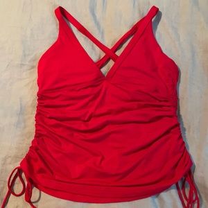 Athleta Swim Red Triangle Tankini Large